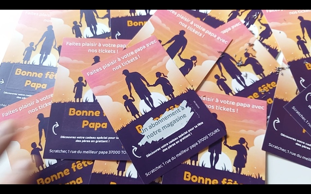 Ticket à gratter pour la fête des pères