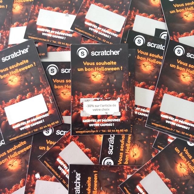 Cartes à gratter Halloween