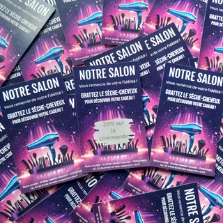Wellness-focused scratch cards can be used by hair salons, beauty salons, spas, fitness centers, alternative medicine clinics, therapists, and wellness centers. They can be used to promote special offers, discounts, and free services or to boost customer engagement by inviting them to scratch and win products or sessions. They can add a touch of fun and surprise to the promotion of wellness services and help build customer loyalty. Wellness-focused scratch cards can be used by hair salons, beauty salons, spas, fitness centers, alternative medicine clinics, therapists, and wellness centers. They can be used to promote special offers, discounts, and free services or to boost customer engagement by inviting them to scratch and win products or sessions. They can add a touch of fun and surprise to the promotion of wellness services and help build customer loyalty.